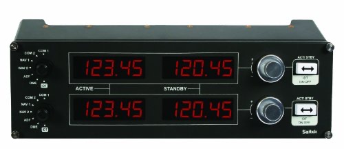 Logitech Flight Radio Panel with dual LCD displays