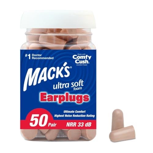 Mack's Ultra Soft Earplugs 50-pair box
