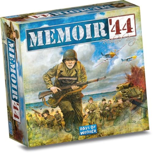 Memoir '44 board game box with WW2 miniatures