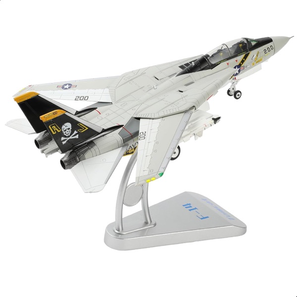 NUOTIE F-14 Tomcat Jolly Rogers diecast model 1:72 scale with variable sweep wings