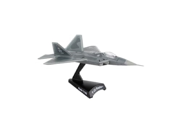 Postage Stamp F-22 Raptor diecast model 1:145 scale