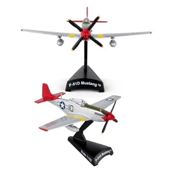 Postage Stamp P-51D Mustang Tuskegee Airmen diecast model