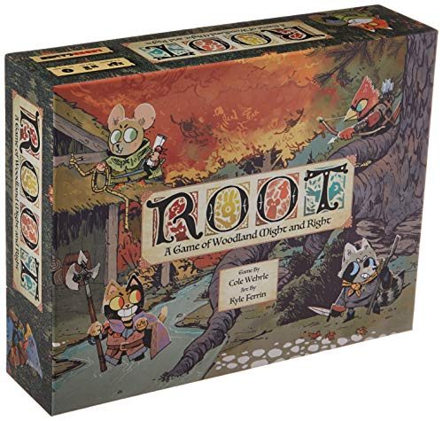 Root board game with woodland map and faction meeples