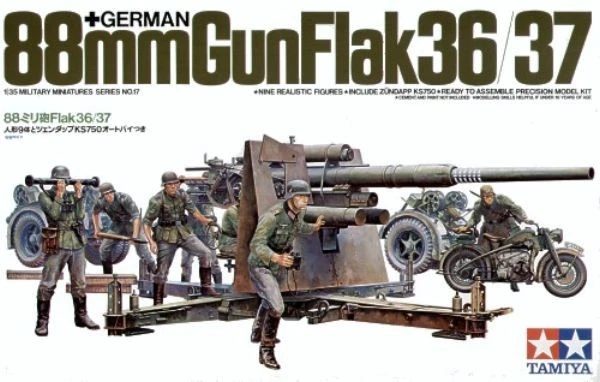 Tamiya 88mm Flak 36/37 Model Kit