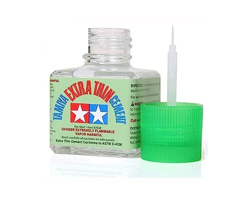 Tamiya Extra Thin Cement 40ml bottle with fine brush applicator