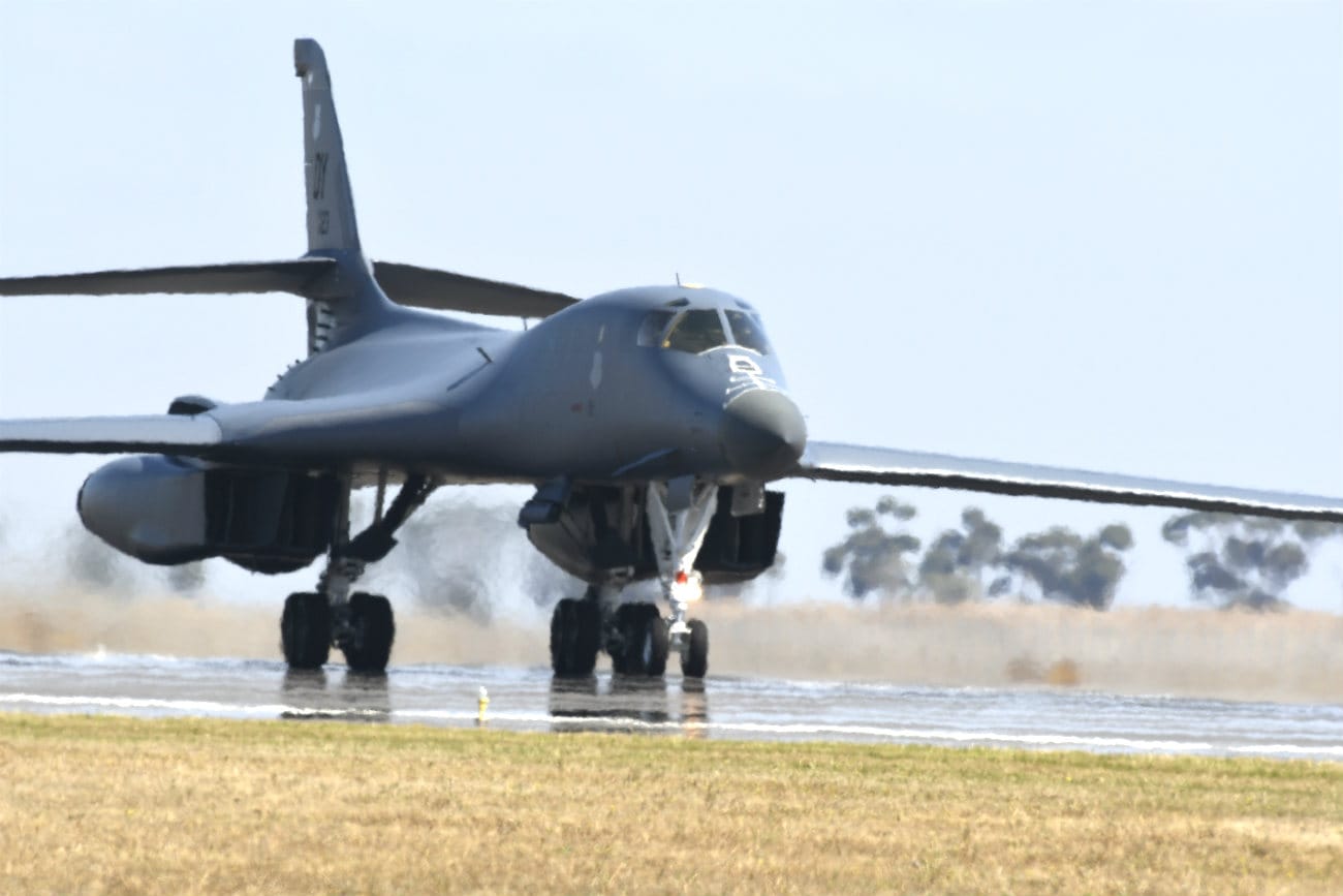 B-1b Lancer taking off