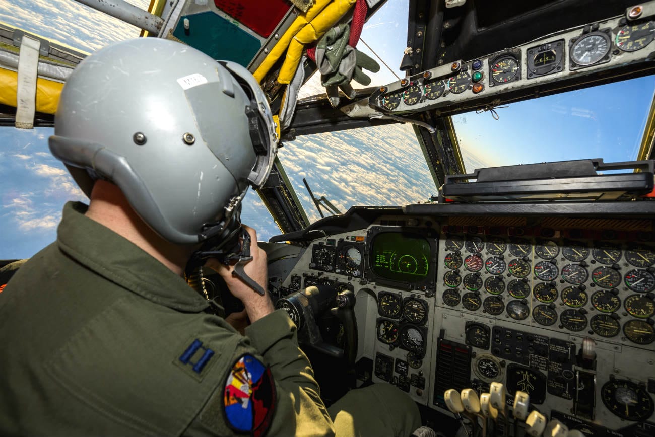 B-52 Aircraft Pilot Cockpit