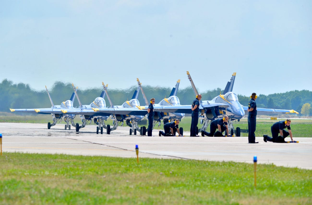 Blue Angels taxi