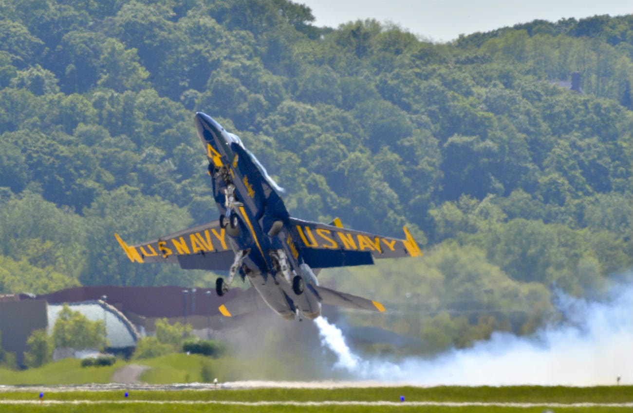 Blue angels fast takeoff