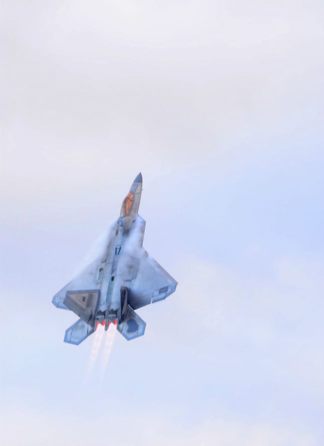 F-22 Raptor Rising Afterburners