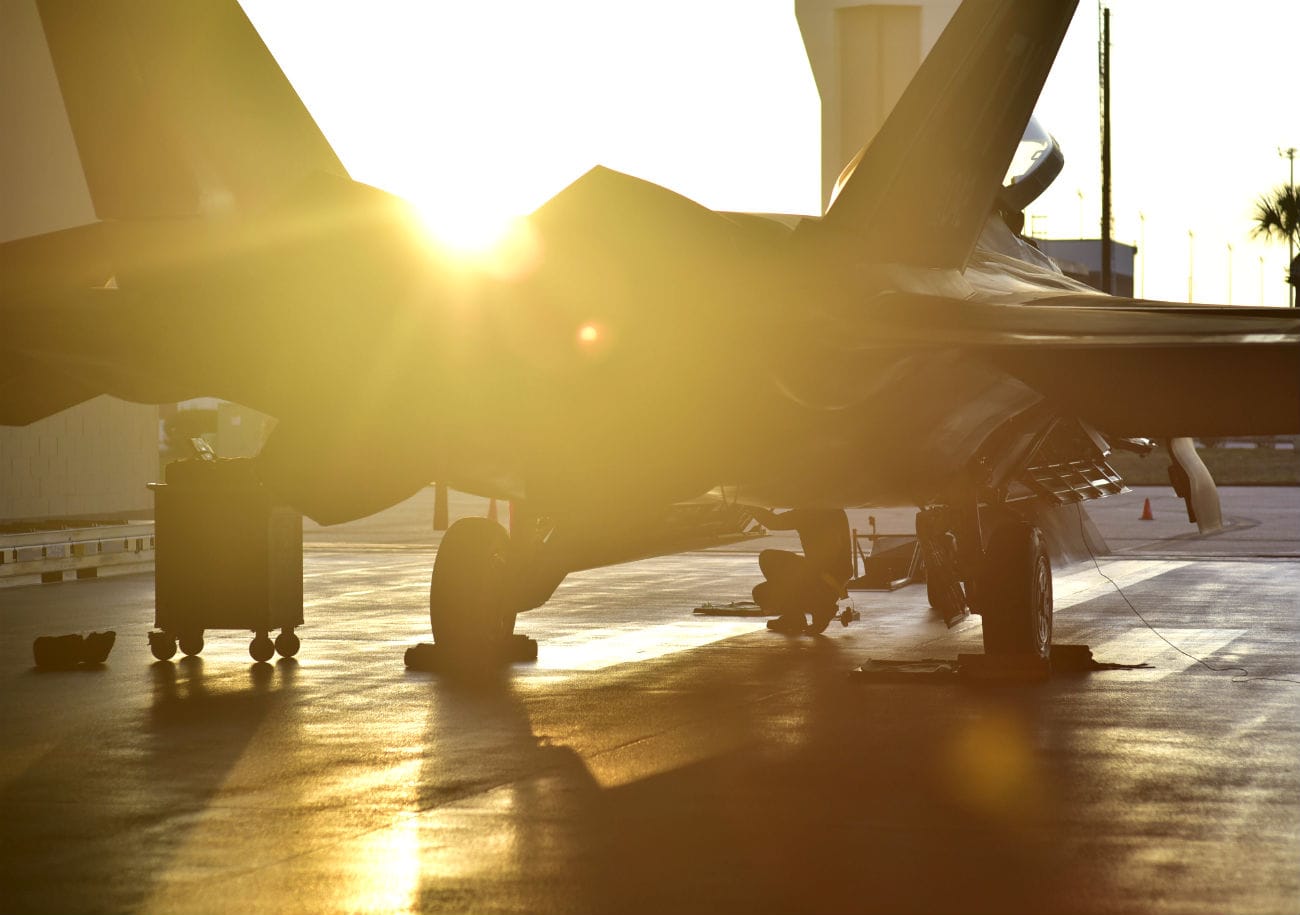 F-22 Raptor Sunset photo