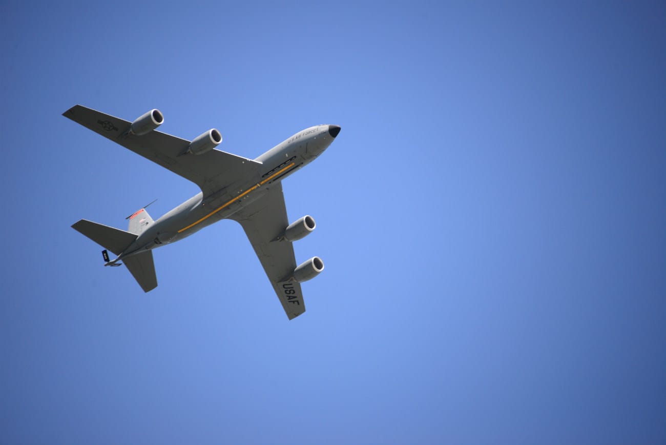 KC-135 in air