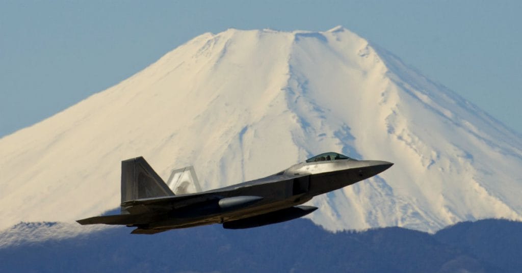 F-22 Raptor in Flight