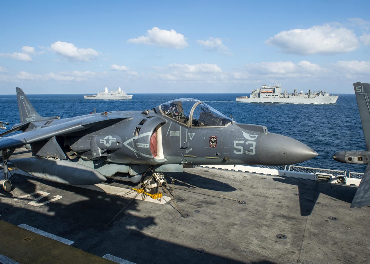 AV-8B Harrier on Lift