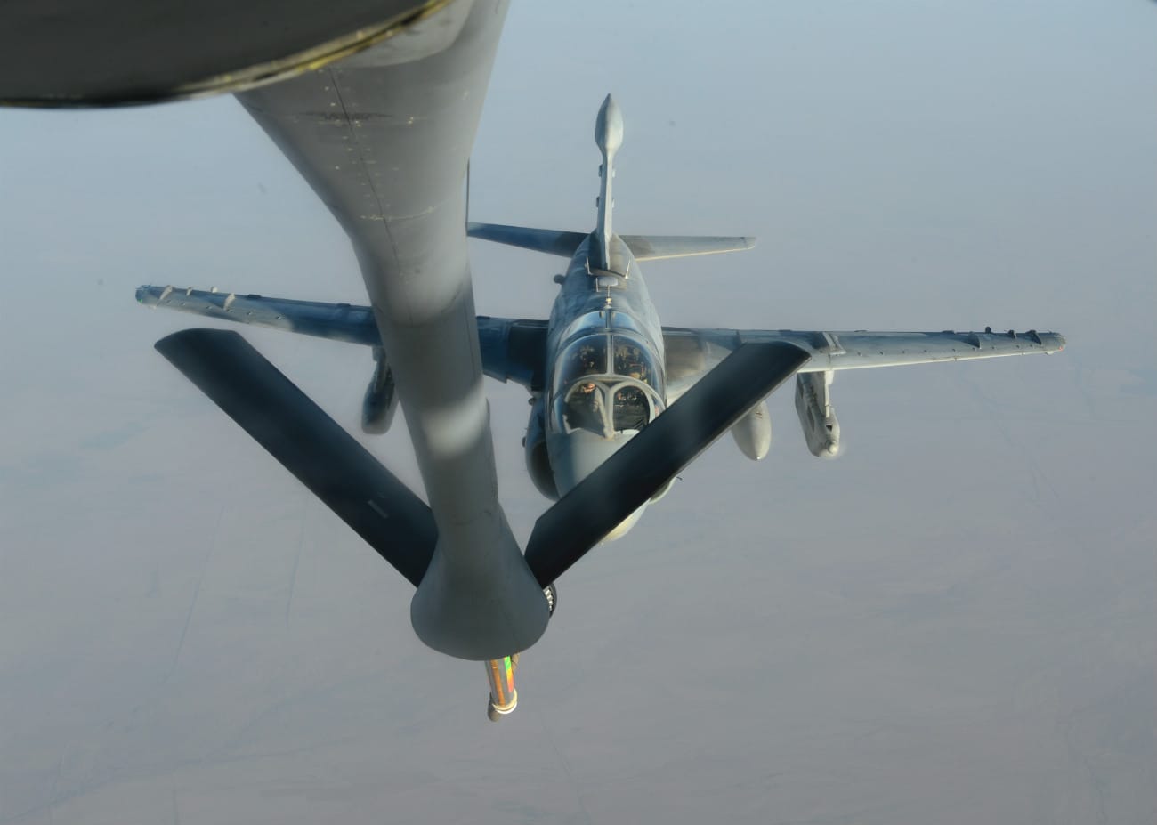 EA-6b Prowler refuels