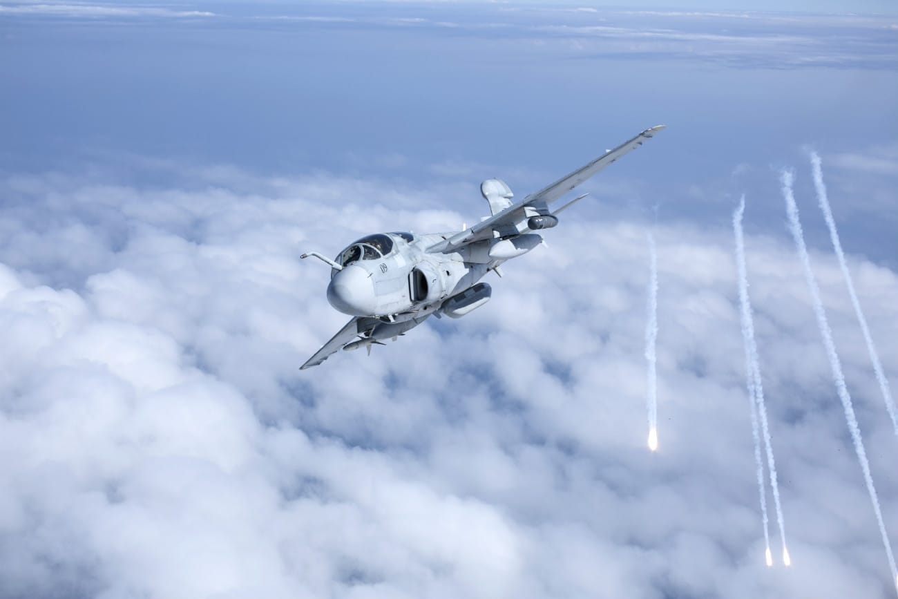 EA-6b fires rounds