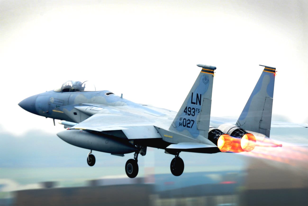 F-15 Eagle afterburners