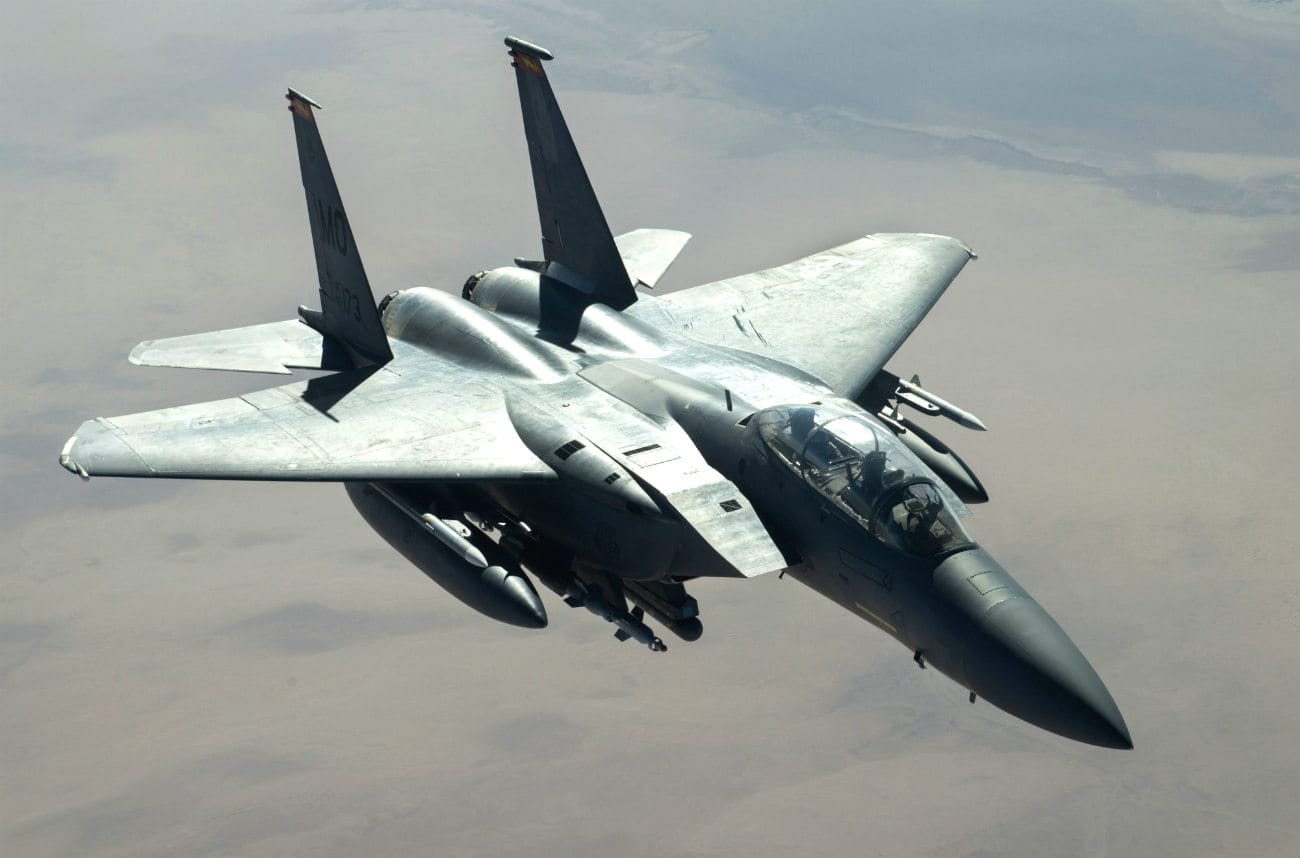 F-15 Eagle aircraft in air