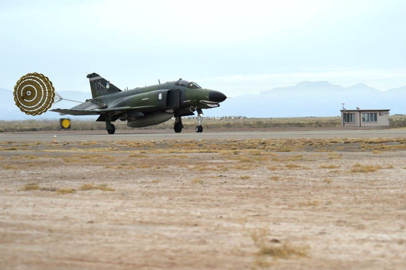 F-4 Phantom Parachute landing