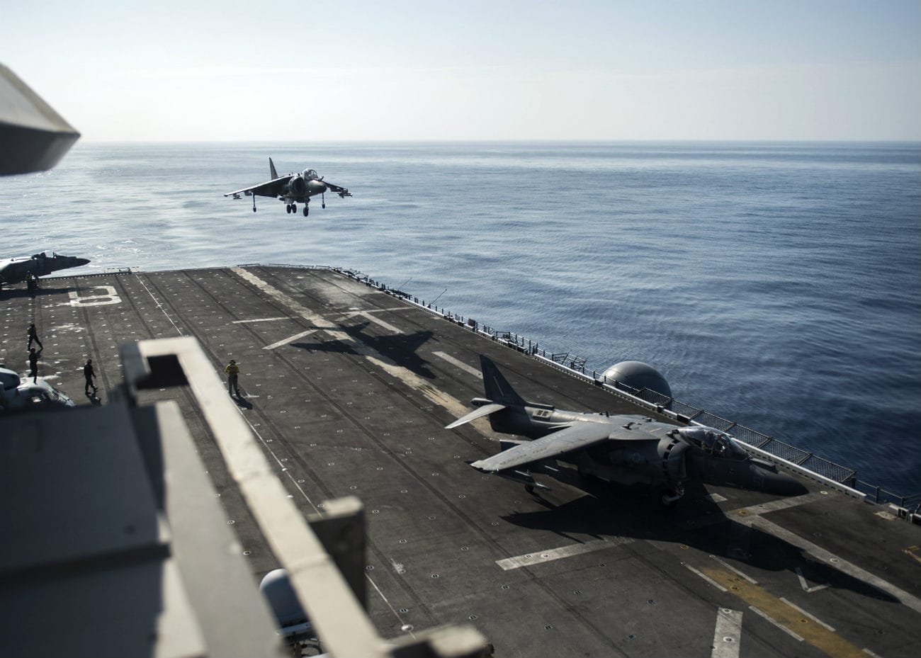 Harrier Aircraft on carrier