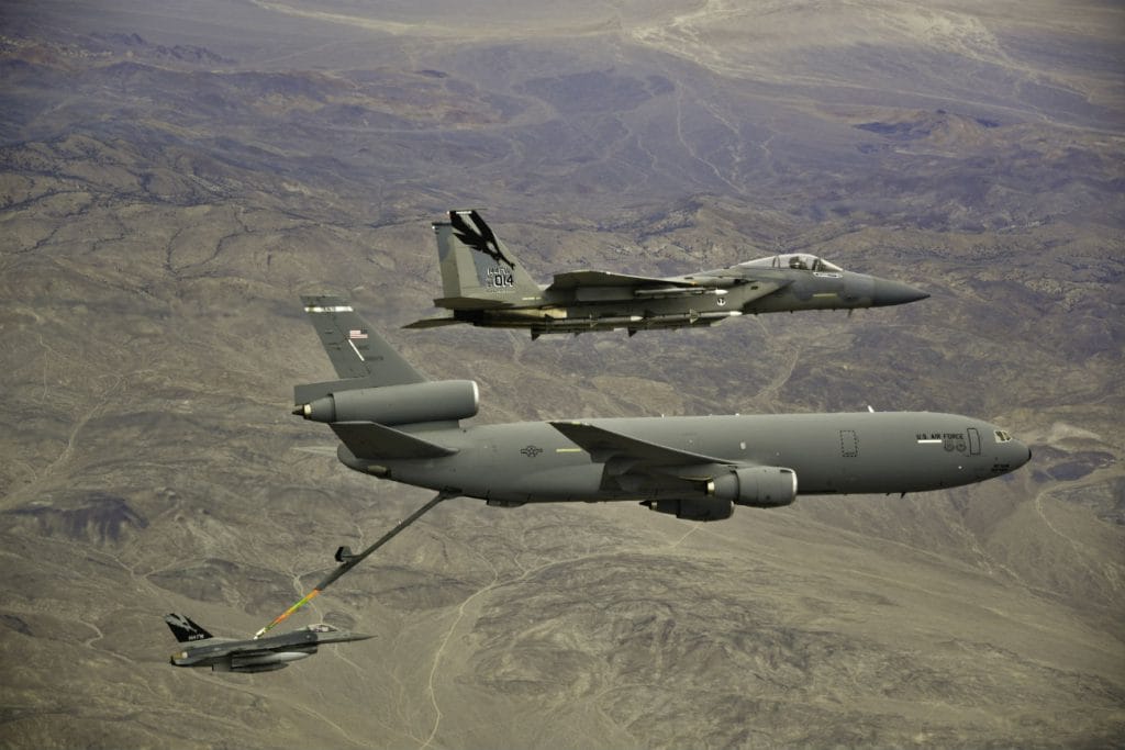 KC-10 Extender refuels