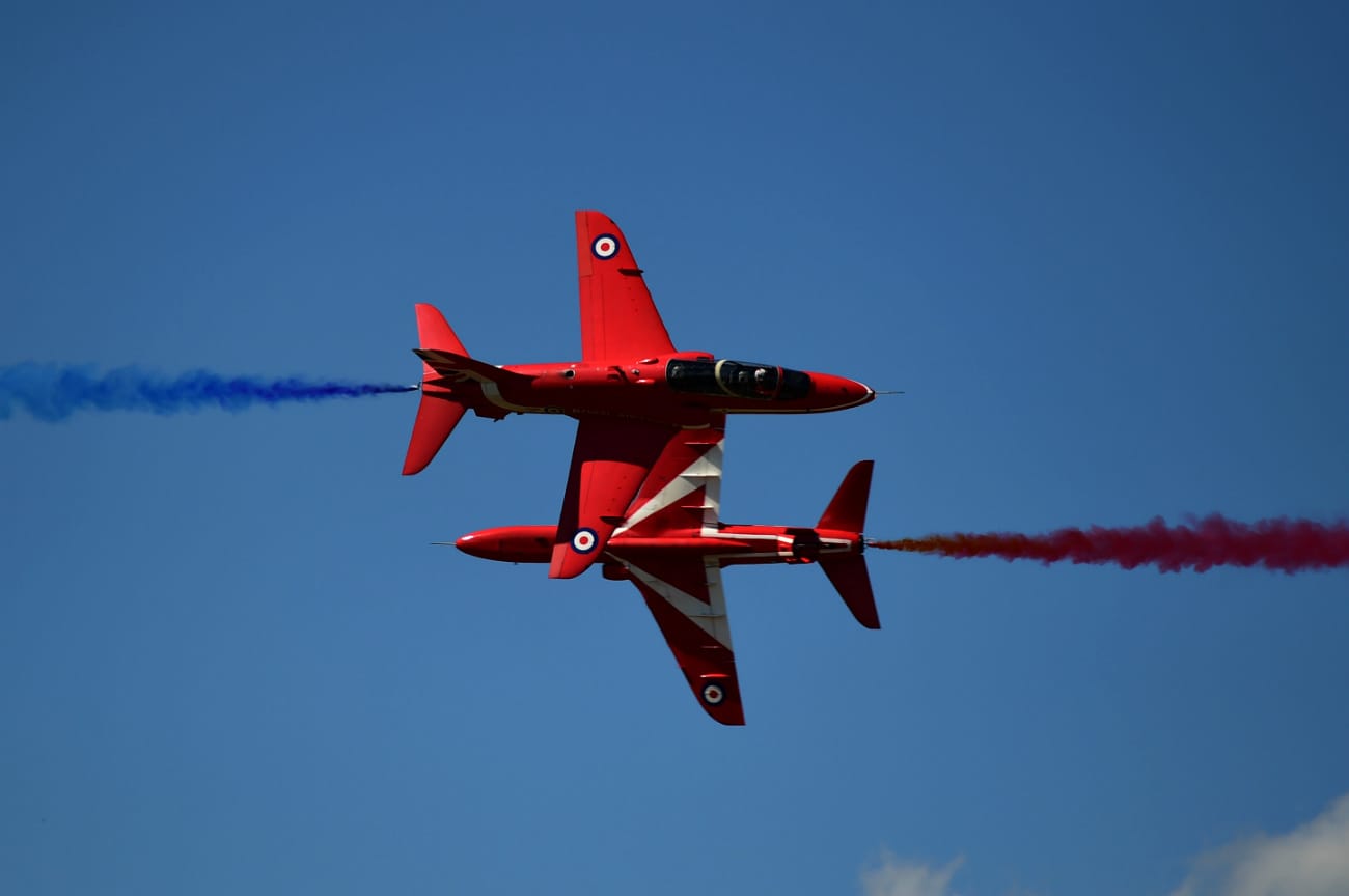 Red arrows UK air show
