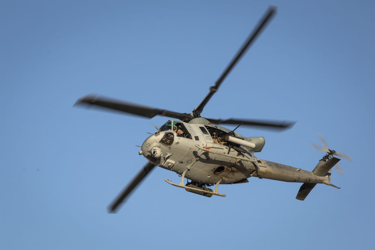Bell UH-1 Images Helicopter in air