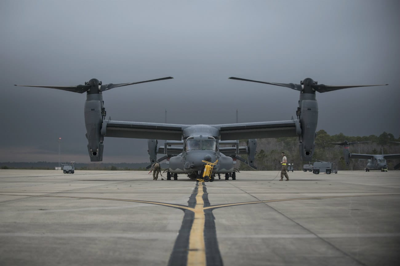 V-22 Osprey Images Parked