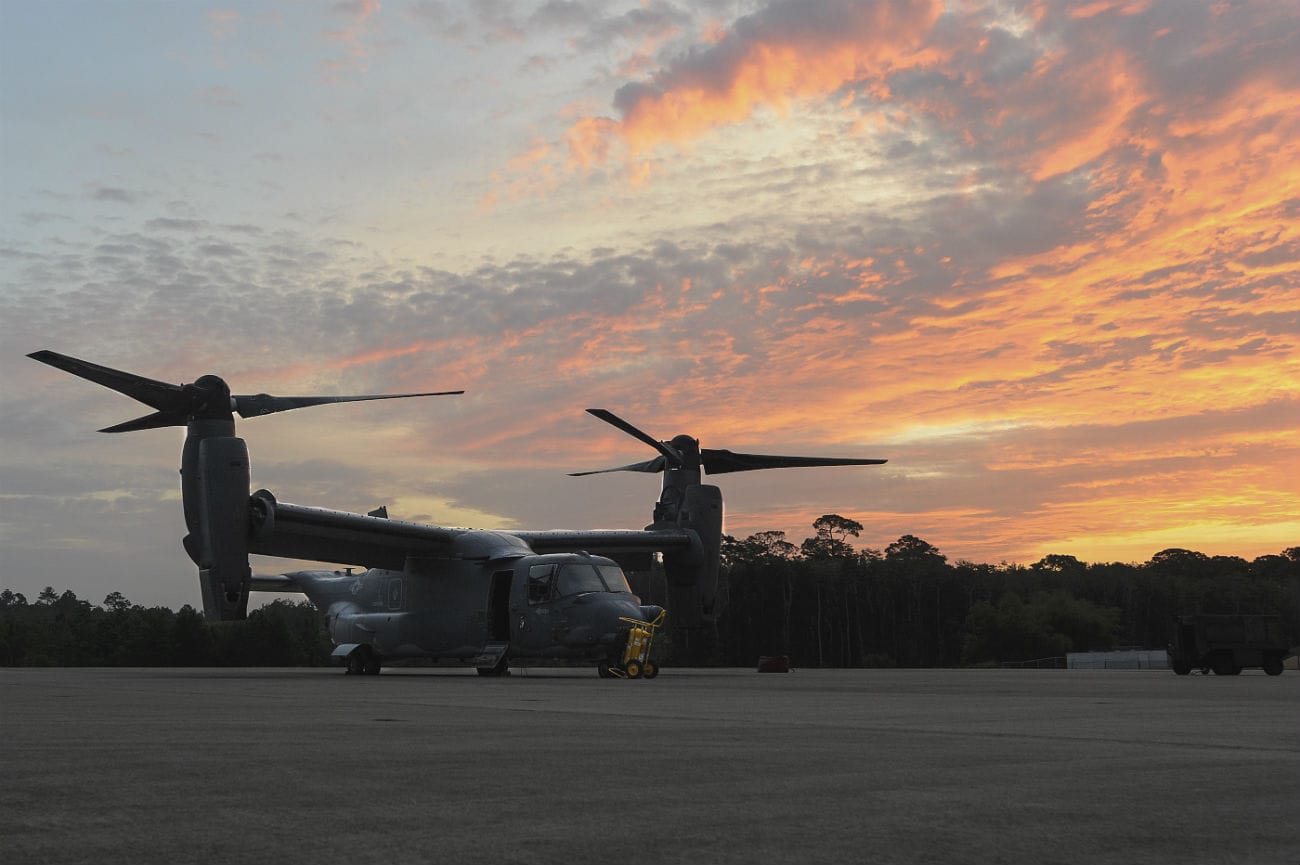 V-22 Osprey Images sunrise