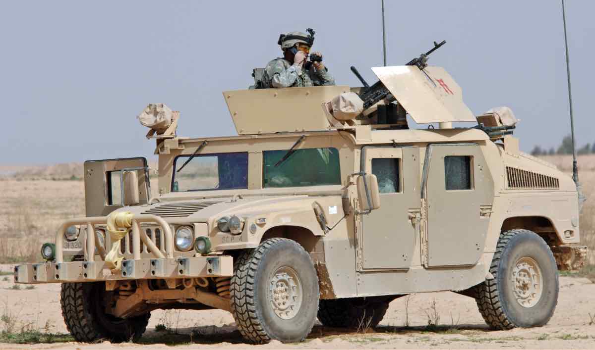 HUMVEE in the desert