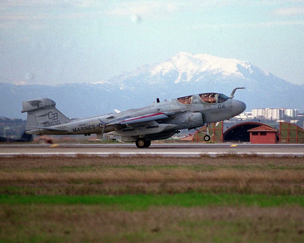 EA-6B Prowler on Takeoff in Japane
