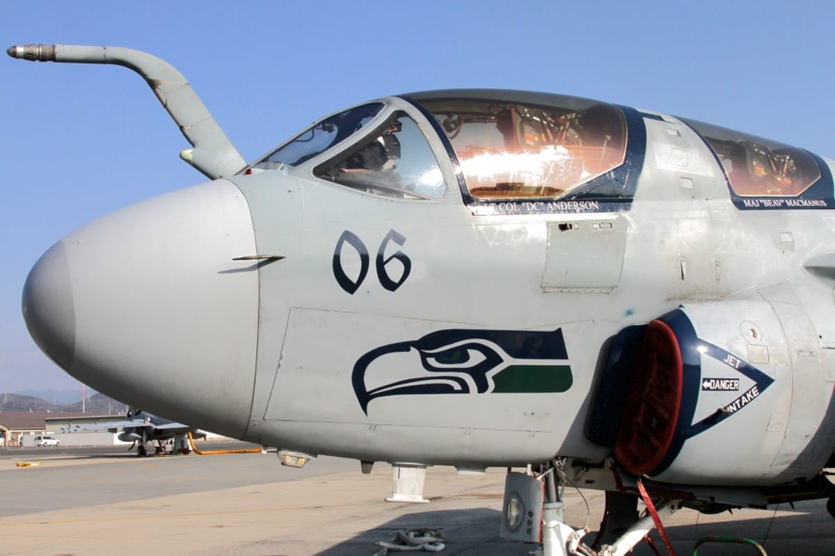 USMC EA-6B Prowler During Preflight EA-6B Prowler Facts