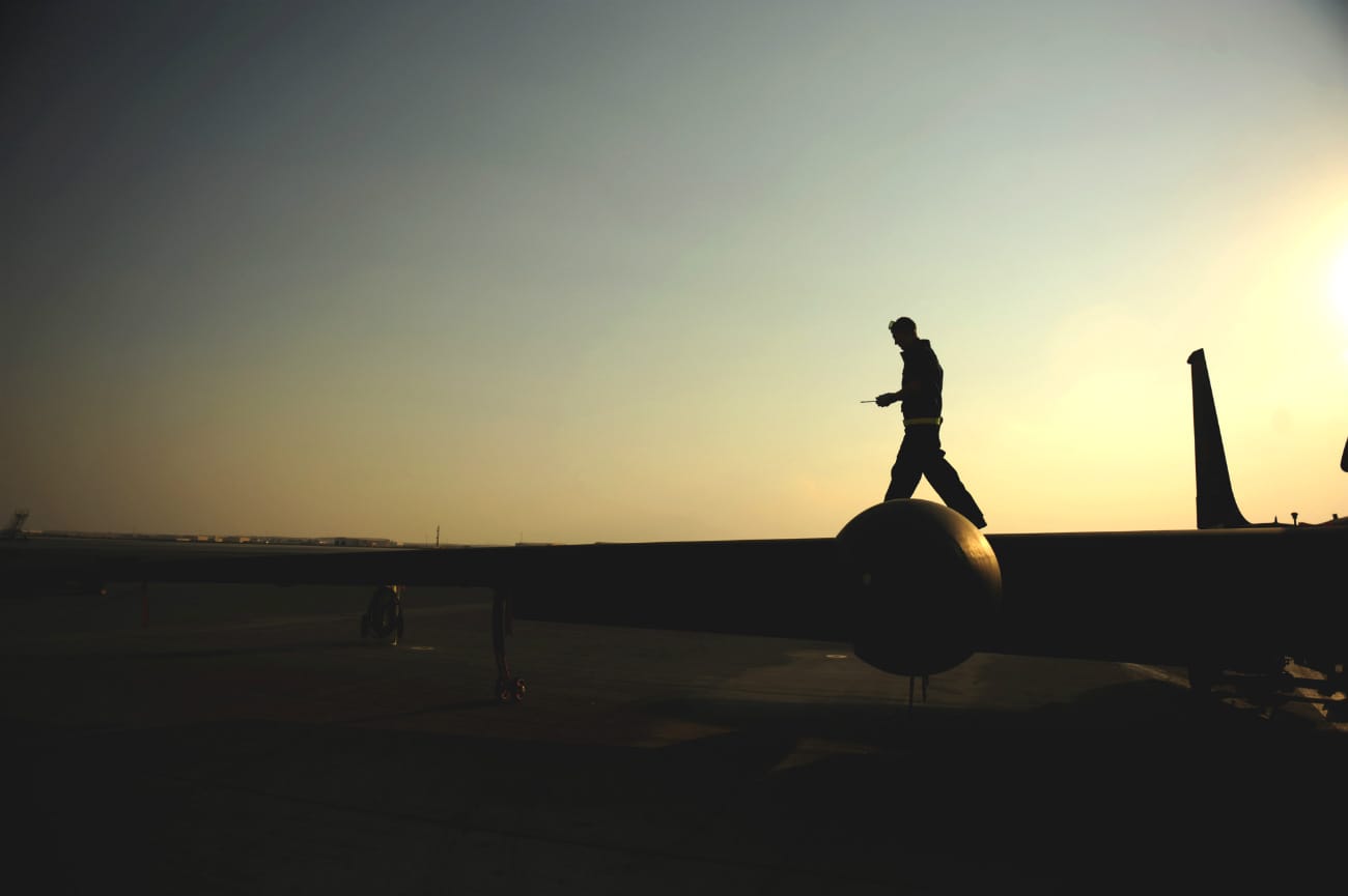 U-2 Dragonlady on wing