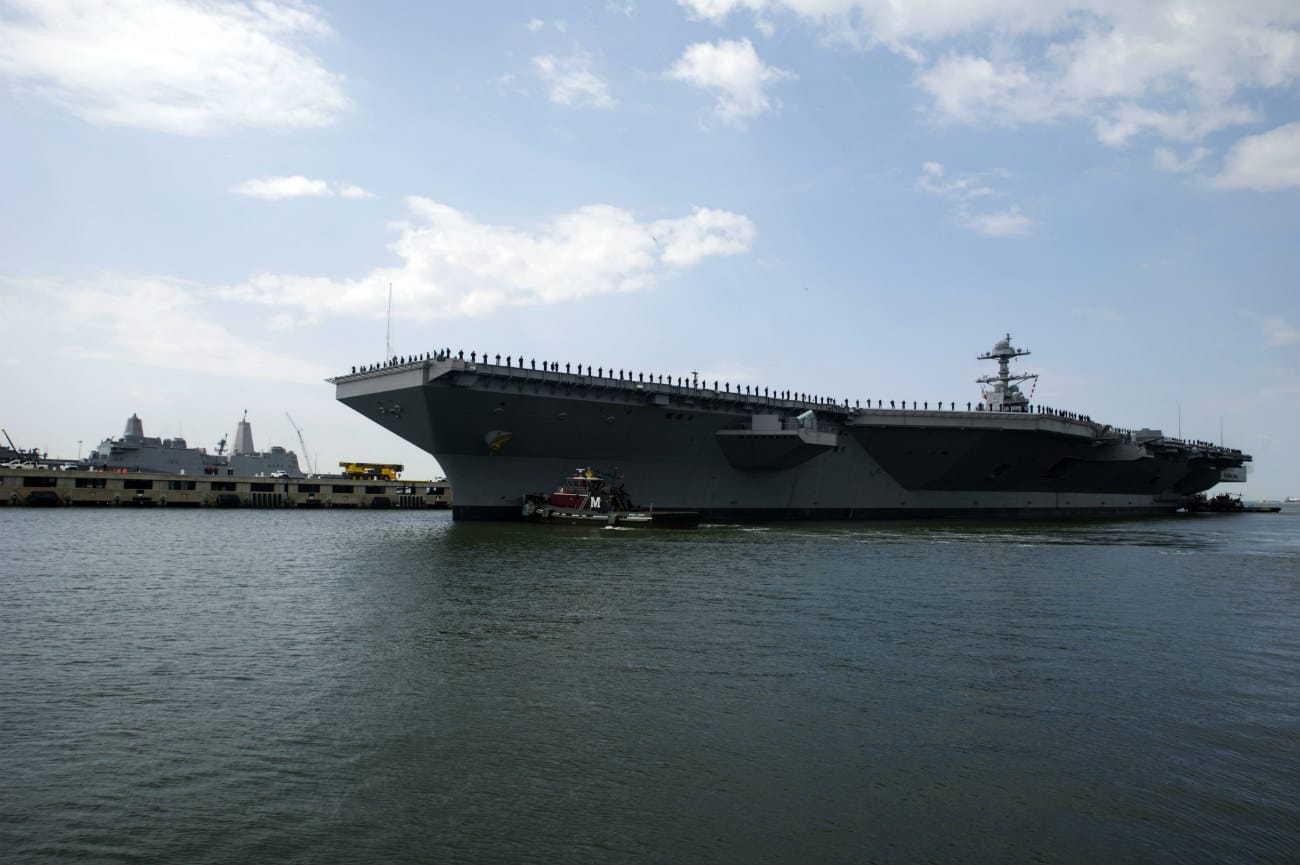 USS Gerald Ford Aircraft Carrier Images