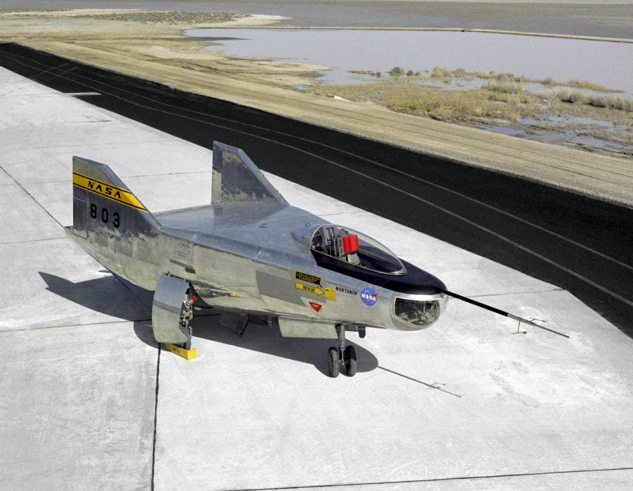 M2-F2 Lifting Body on the flight path