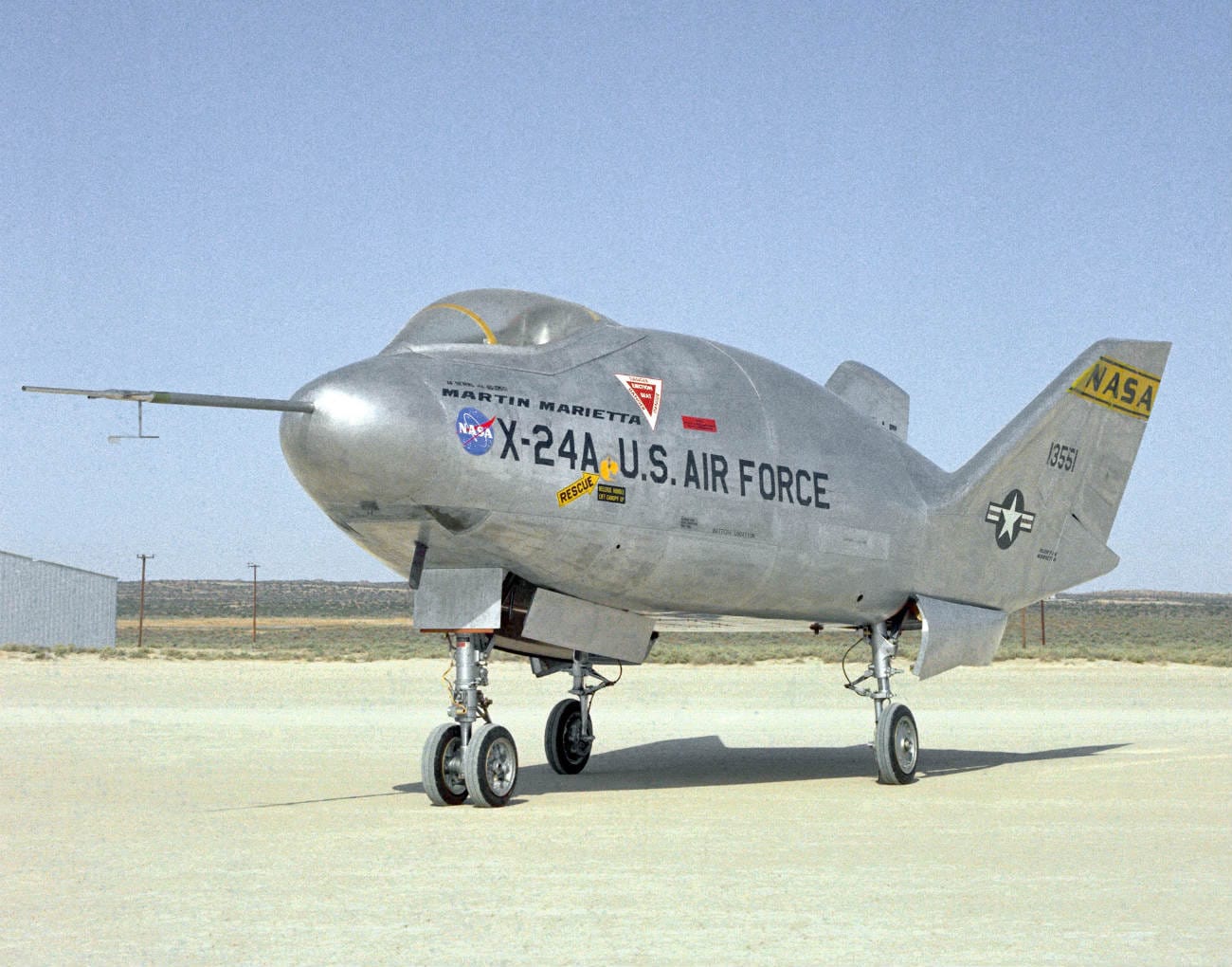 X-24A Lifting Body on the flight path
