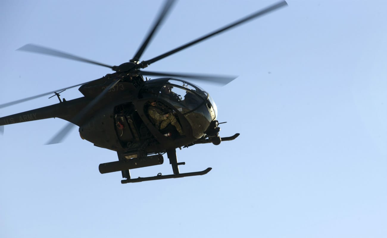 MH-6 Little Bird Offensive Air Support exercise