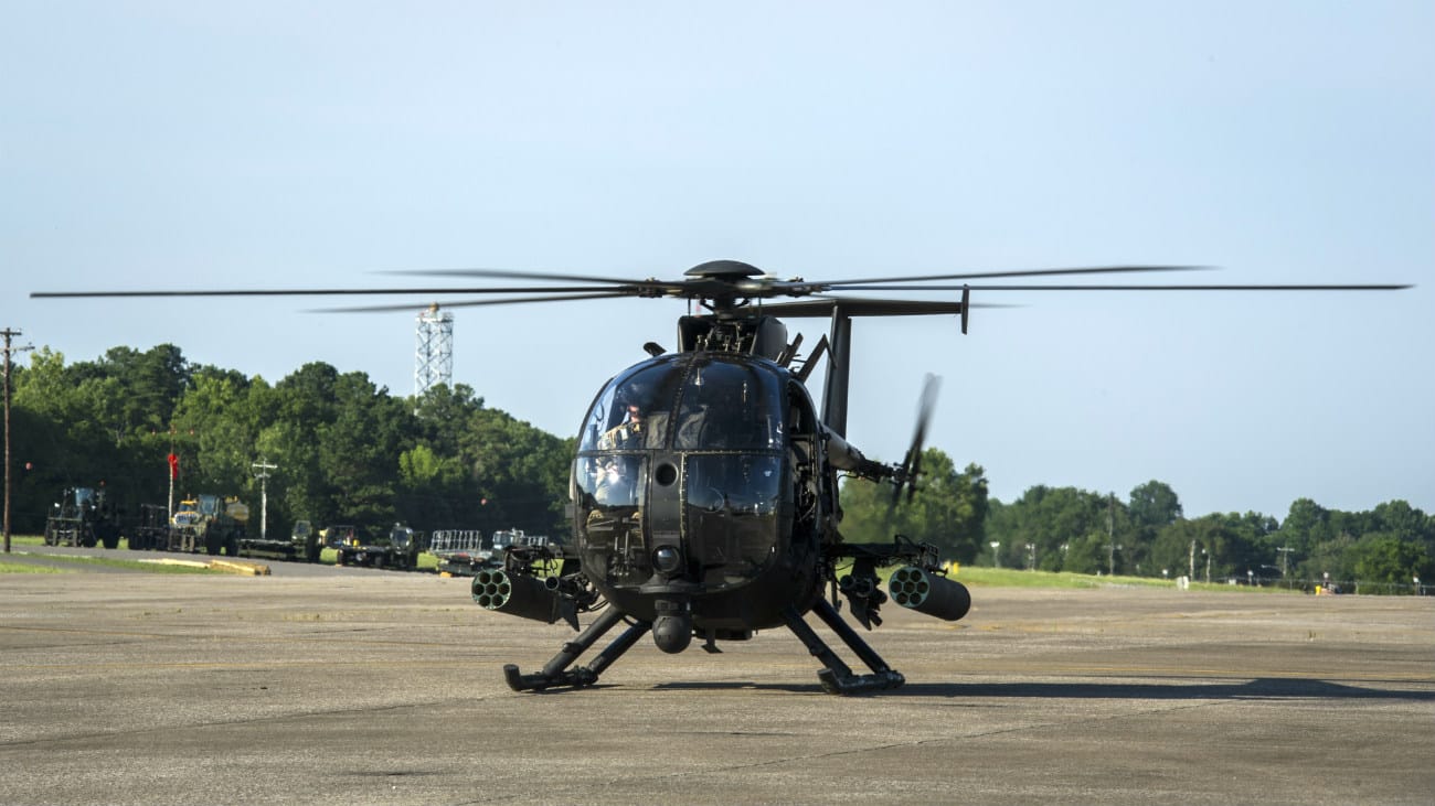 MH-6 Little Bird taking off