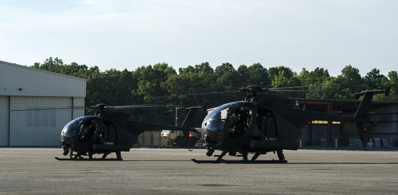 MH-6 Little Birds taking off