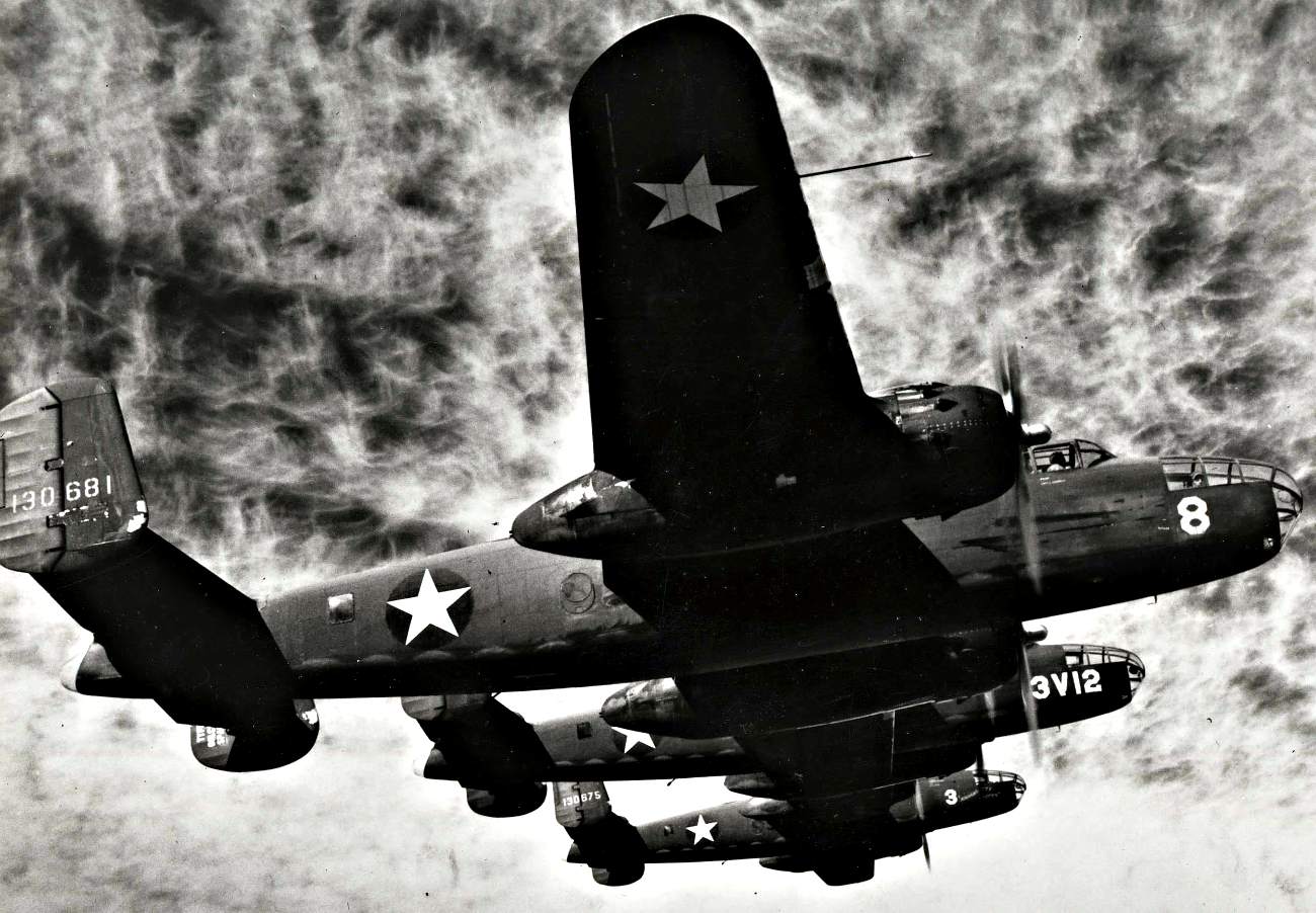 B-25 in Formation