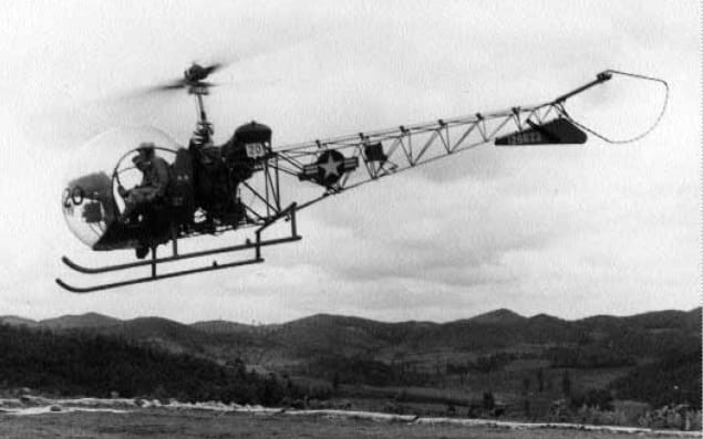 Bell HTL-4 in Korea 1952 - marine helicopter