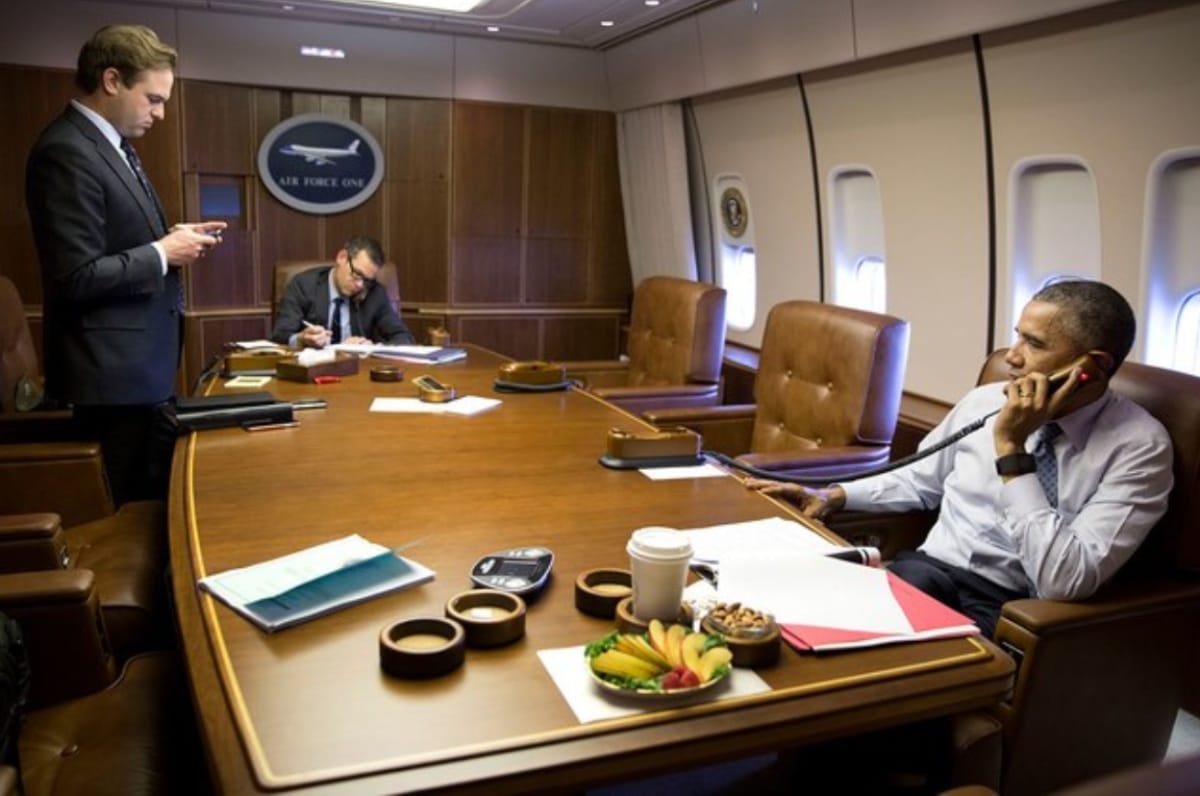 Air Force One facts, staff room
