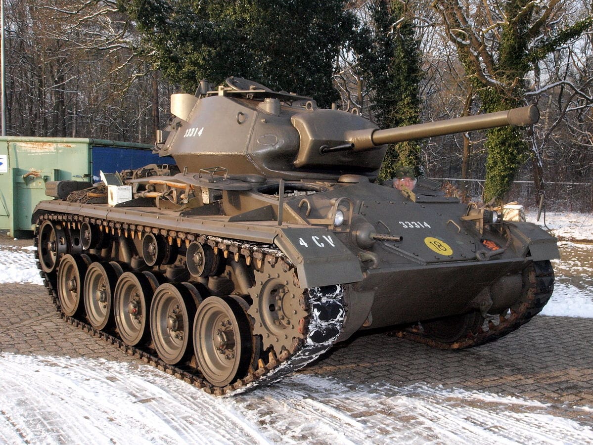 M24 Chaffee light tank, one of the most effective military tanks for sale