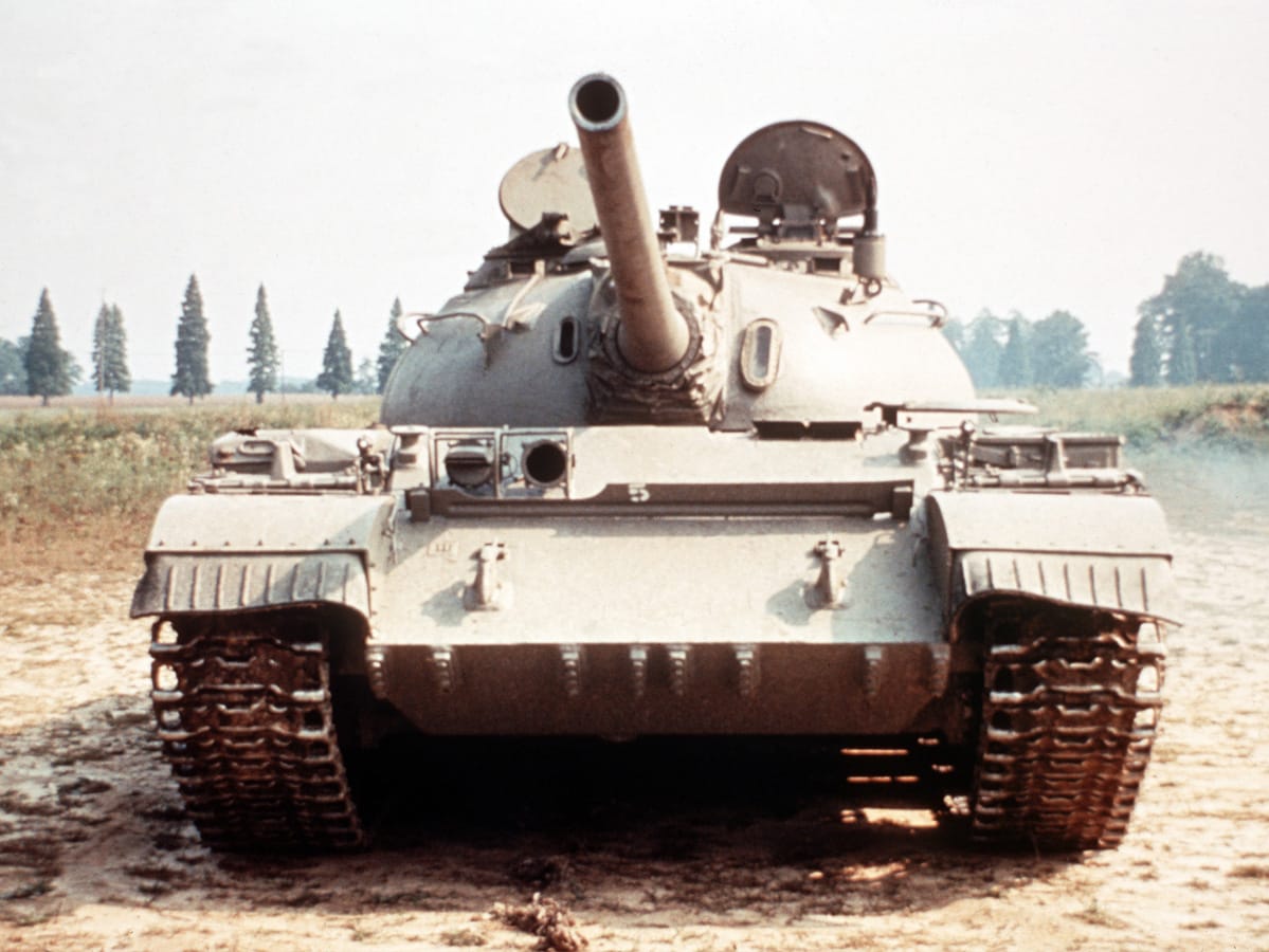 T-54 Soviet main battle tank, the most-produced tank in history and available to civilian buyers