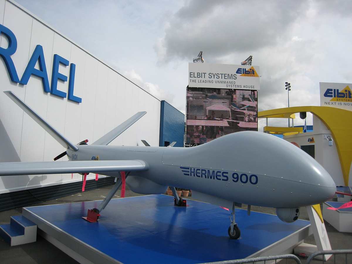 Elbit Systems Hermes 900 at the 2007 Paris Airshow.