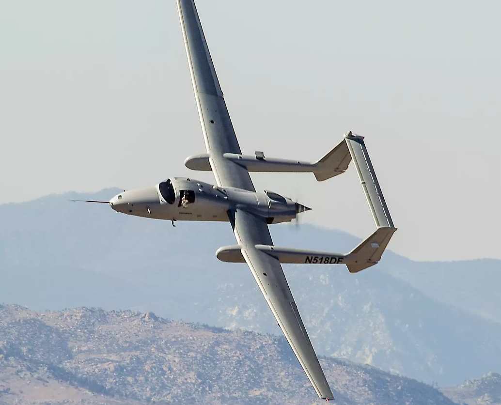 Northrop Grumman Firebird is a rarity among the aircrafts on this list due to its OPV capabilities.