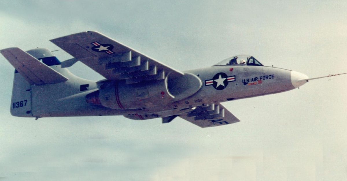 Northrop YA-9 prototype Flight