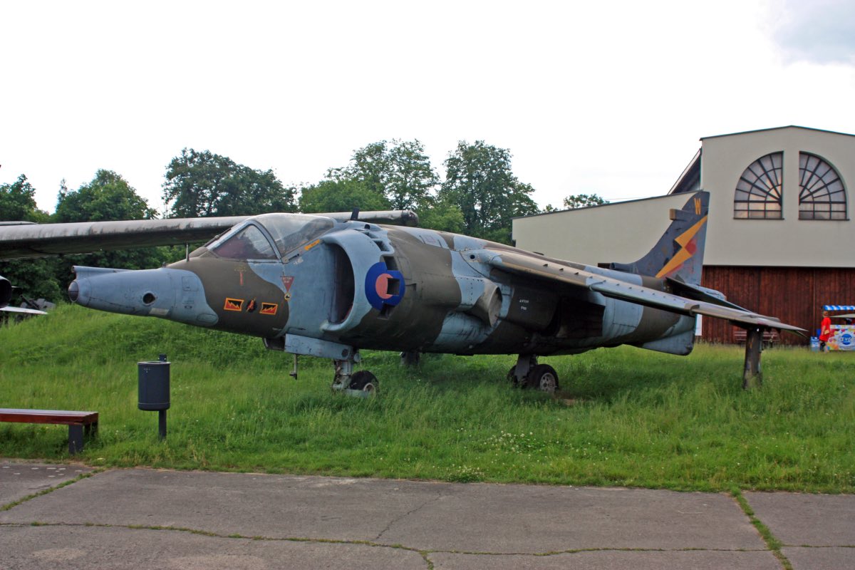 Hawker Siddeley Harrier GR.3 XW 919 from the collection of the Aviation Museum in Krakow. Aircraft for sale.