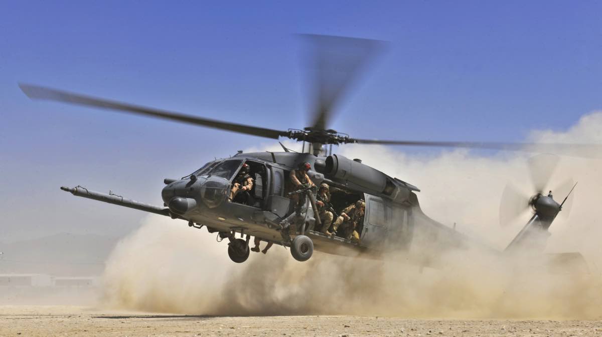 HH-60G desert rescue mission
