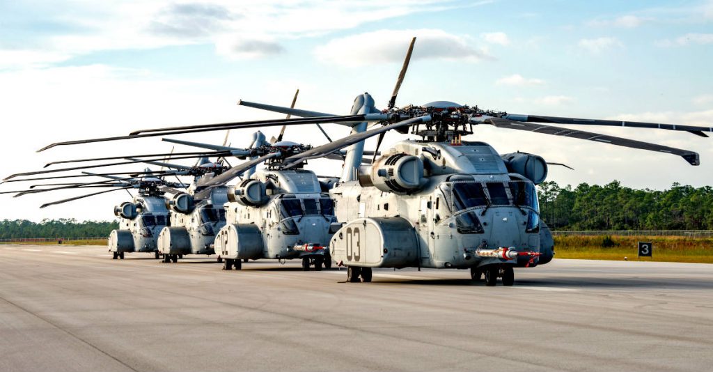 CH-53K King Stallions Lined Up
